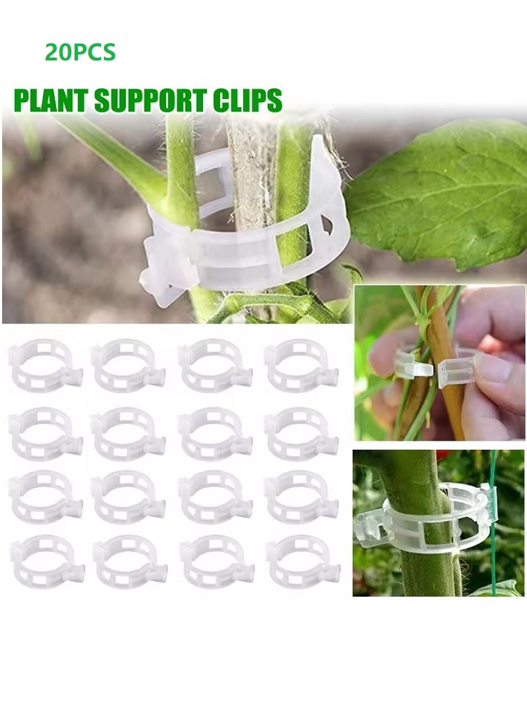 Gardening Tools Vegetables - 20개 식물 지지 클립, 스냅온 방식