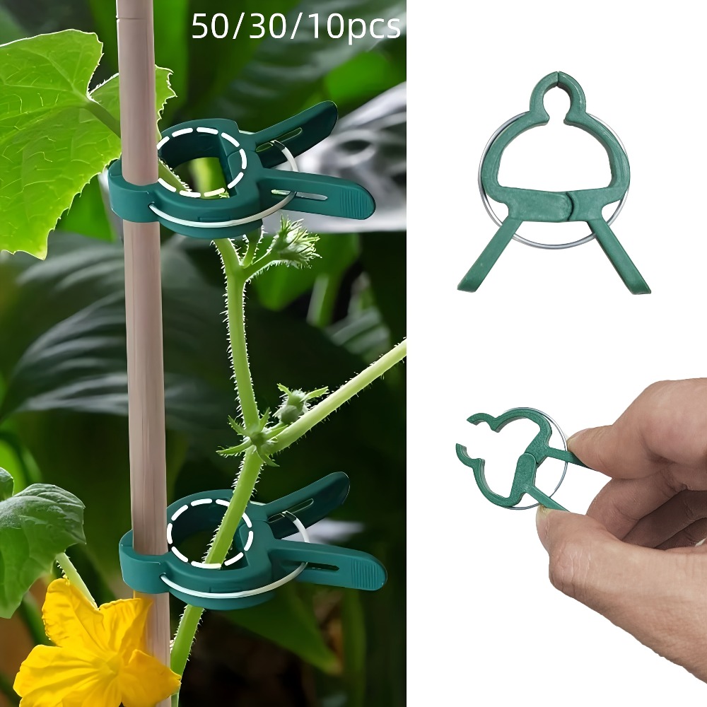 Gardening Tools Essential - 10/30/50개 조절 가능한 식물 클립 -