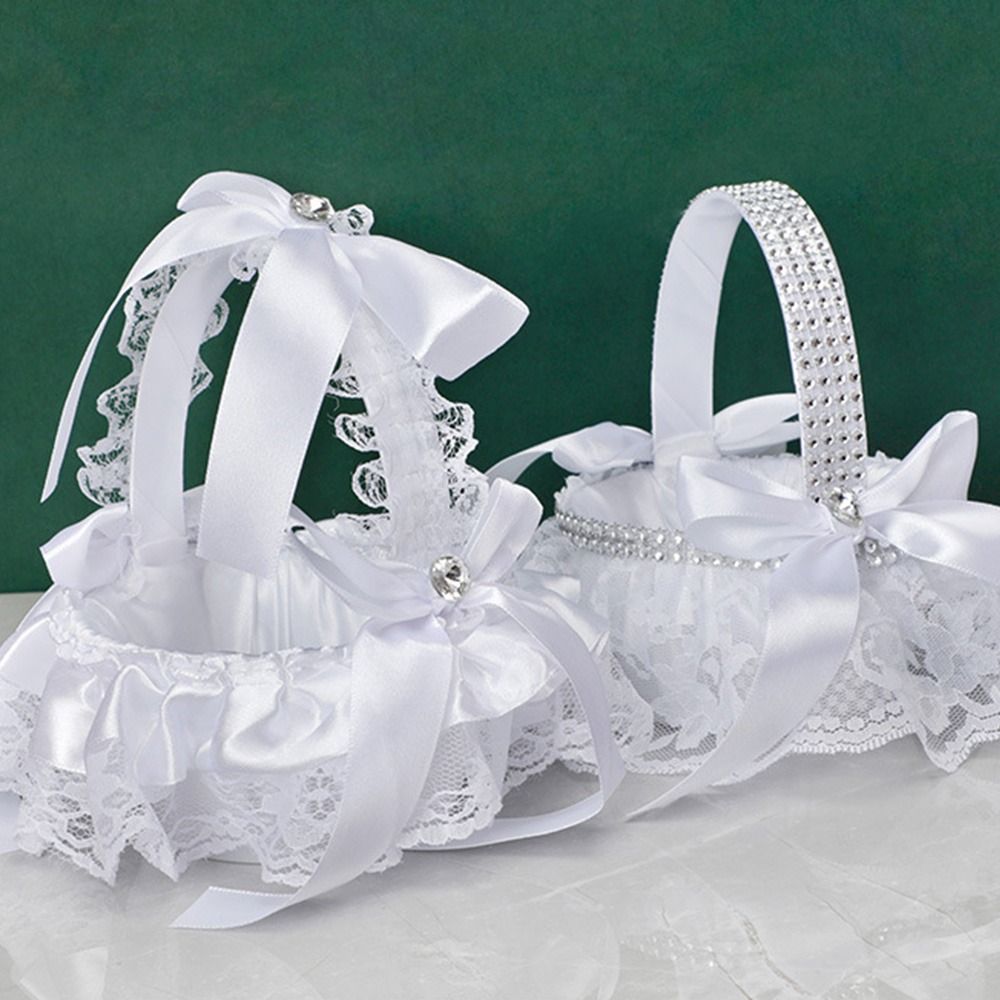 기념일 라인스톤 유럽 스타일 레이스 진주 플라워 걸 바 - Gardening Tools Girls 리뷰 및 가격