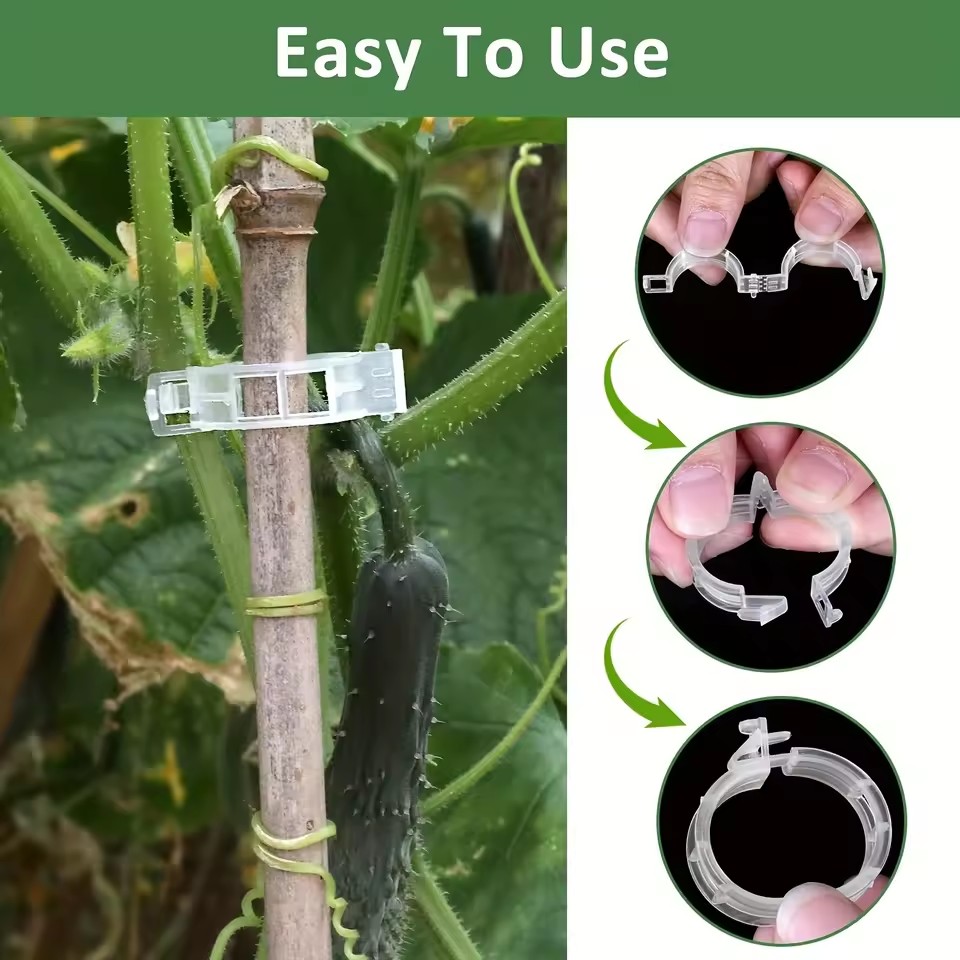 20개 식물 지지 클립, 스냅온 방식 재사용 가능한 정 - Gardening Tools Vegetables 리뷰 및 가격