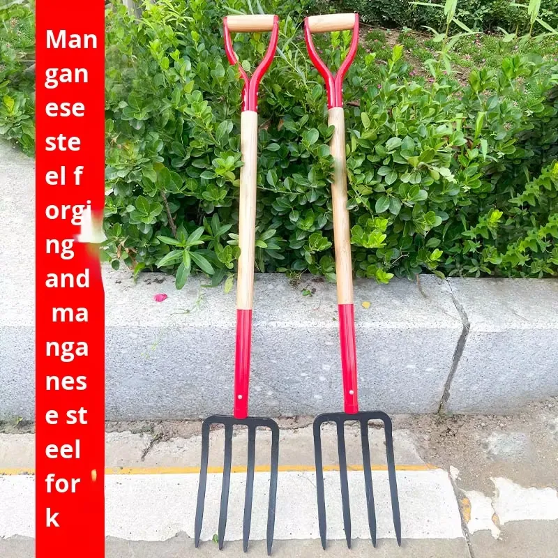 4개의 톱니가 있는 강철 철제 포크 농업용 경운기 흙  - Spade Digging Fork 리뷰 및 가격