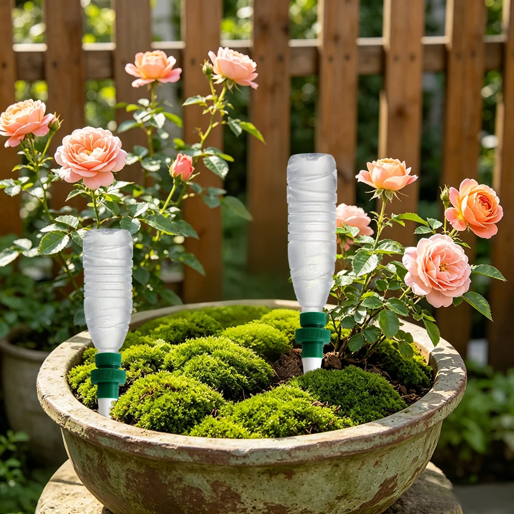 자동 급수 기능이 있는 식물 지지대, 실내외 화분 식물 - Automatic Plant Waterer 리뷰 및 가격