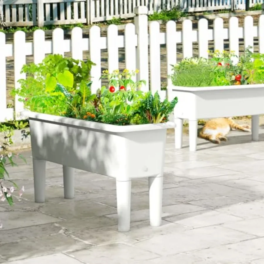 2개 세트의 야외용 높이 조절형 화분, 분리 가능한 다 - Self-Watering Planter 리뷰 및 가격