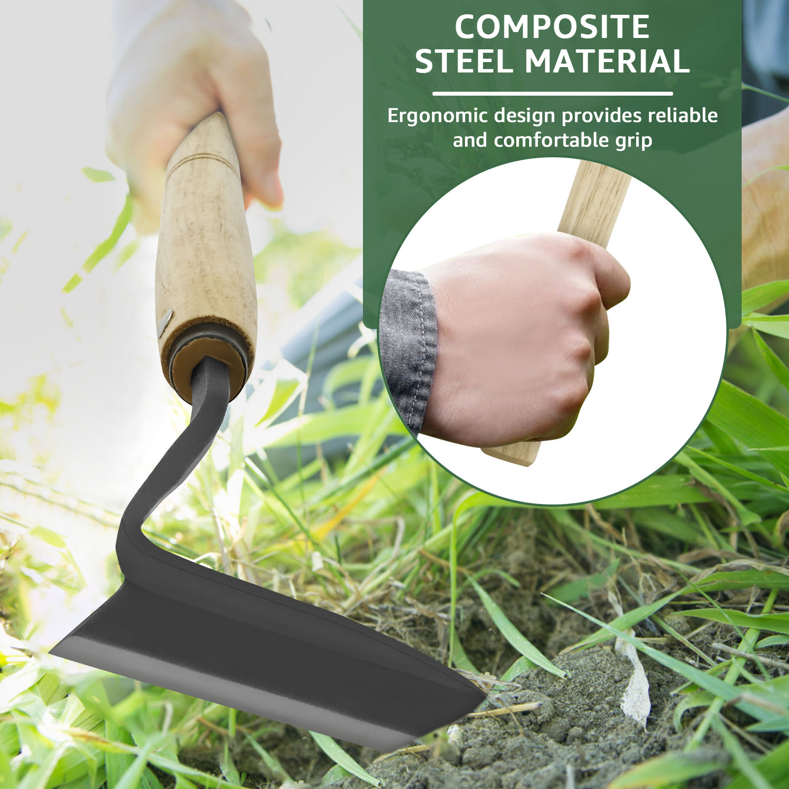 13인치 일본식 제초용 낫 인체공학적 손잡이 제초기 탄 - Gardening Hand Tools Japanese 리뷰 및 가격