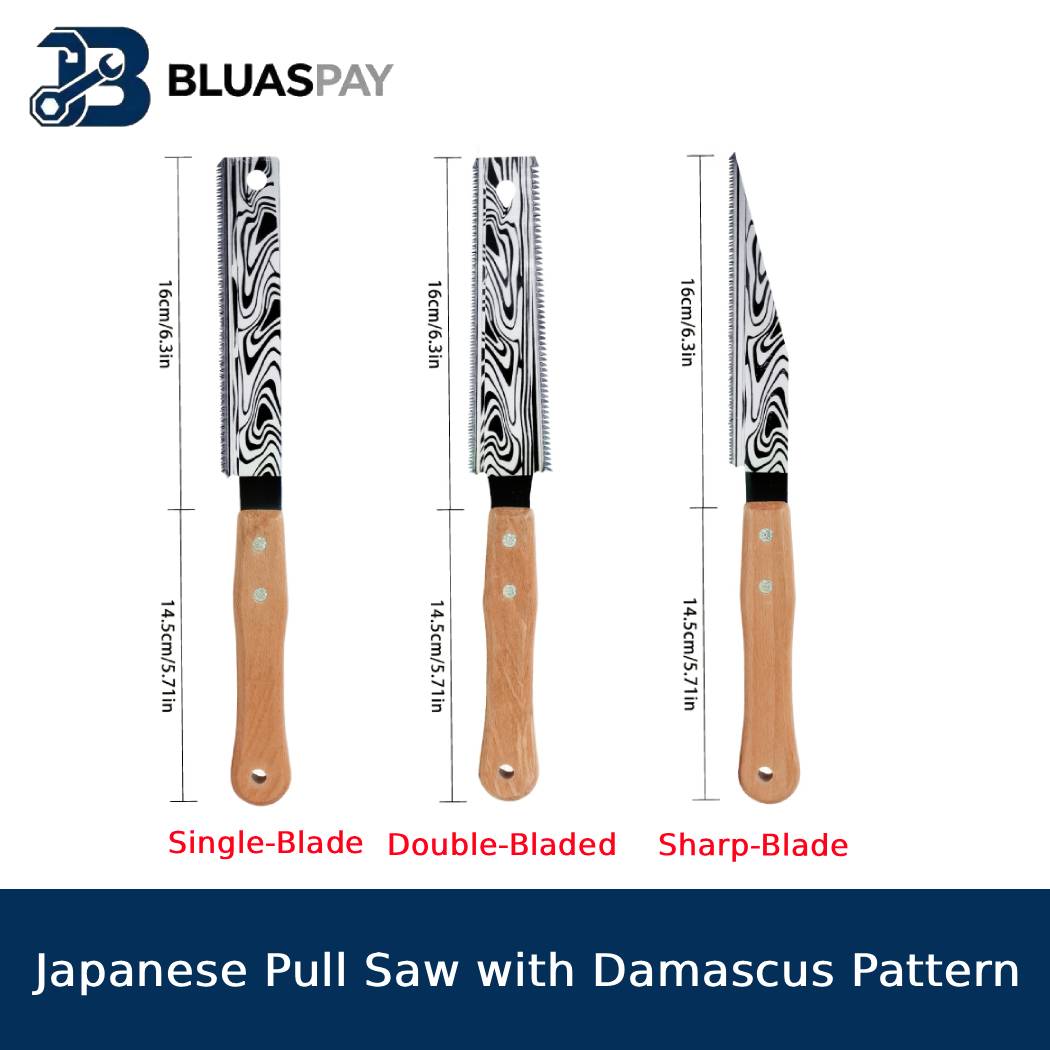 일본식 풀쏘 세트 다마스커스 패턴 나무 손잡이 목공용  - Gardening Hand Tools Japanese 리뷰 및 가격