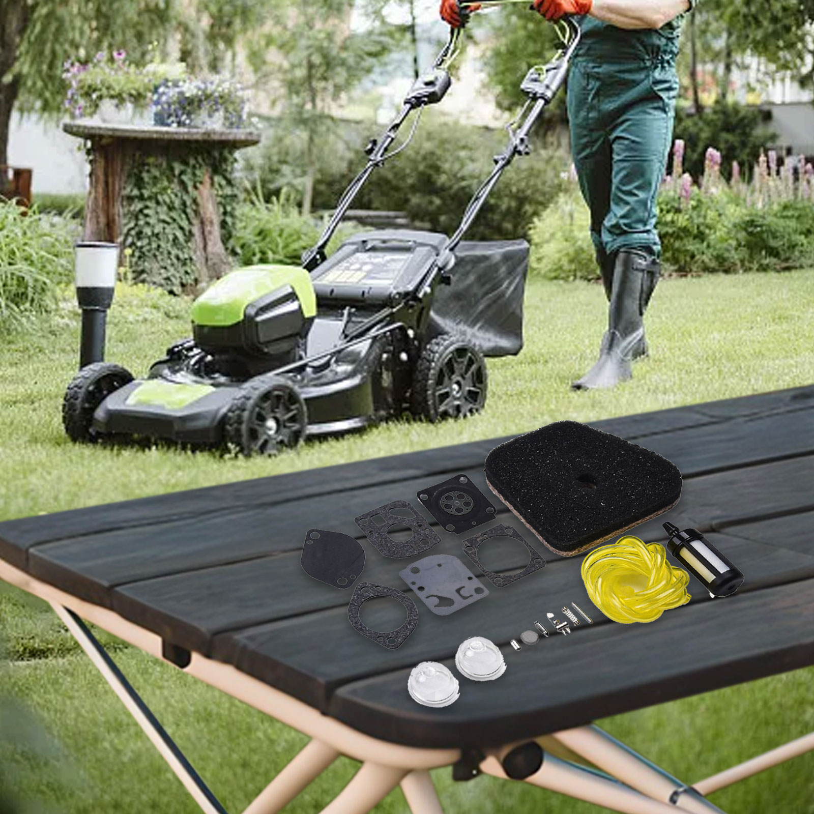 다양한 트리머 엔진용 기화기 서비스 키트는 필수 수리  - Gardening Tools Essential 리뷰 및 가격